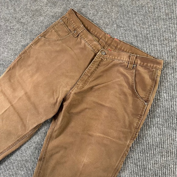 Craftsman Mens 41x29 Brown Canvas Carpenter Pants Workwear Grunge‎ Utility - Picture 4 of 8